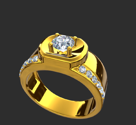 Men rings 1729 | 3d print model