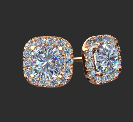 Earrings 1735 | 3d print model