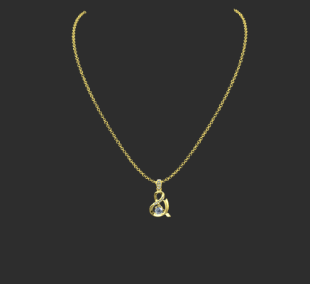 Pendant & Necklace 1747 | 3d print model