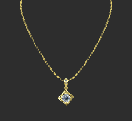 Pendant & Necklace 1761 | 3d print model