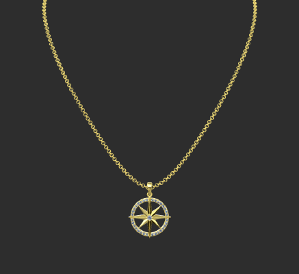 Pendant & Necklace 1766 | 3d print model
