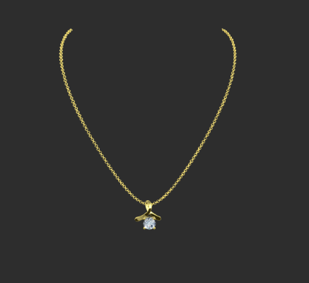 Pendant & Necklace 1770 | 3d print model