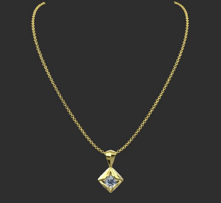 Pendant & Necklace 1780 | 3d print model