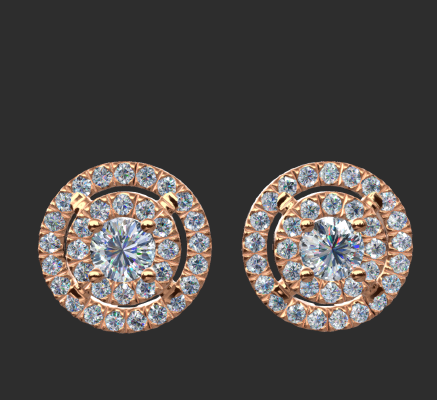 Earrings 1783 | 3d print model