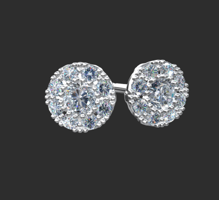 Earrings 1789 | 3d print model