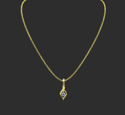 Pendant & Necklace 1796 | 3d print model