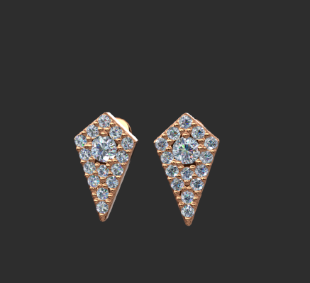 Earrings 1798 | 3d print model