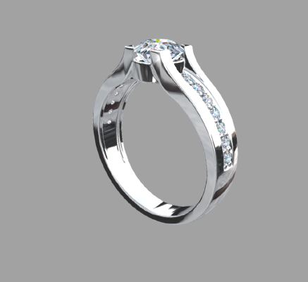 Women rings 1812 | 3d print model