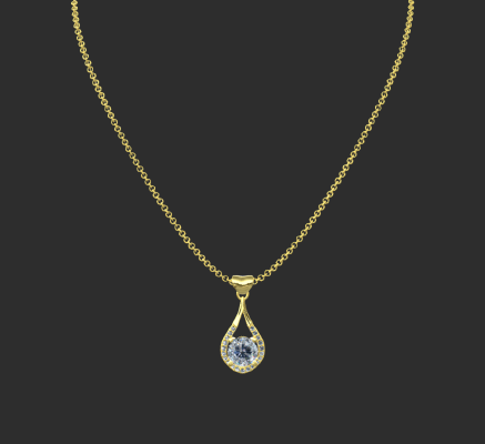 Pendant & Necklace 1815 | 3d print model
