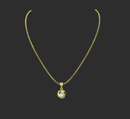 Pendant & Necklace 1829 | 3d print model