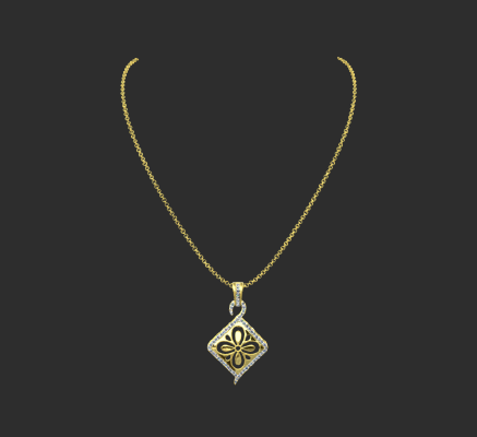 Pendant & Necklace 1840 | 3d print model