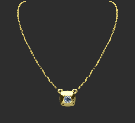 Pendant & Necklace 1849 | 3d print model