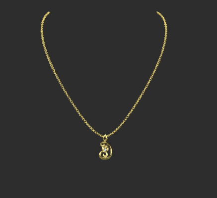 Pendant & Necklace 1861 | 3d print model