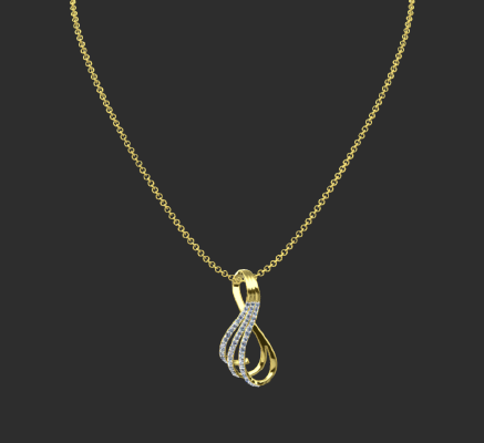 Pendant & Necklace 1868 | 3d print model
