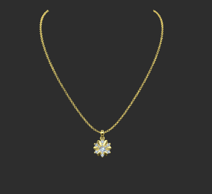 Pendant & Necklace 1876 | 3d print model