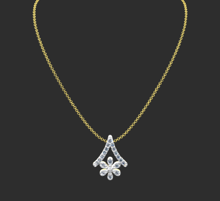 Pendant & Necklace 1877 | 3d print model