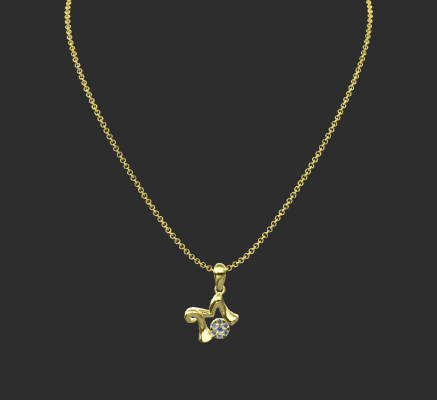 Pendant & Necklace 1885 | 3d print model