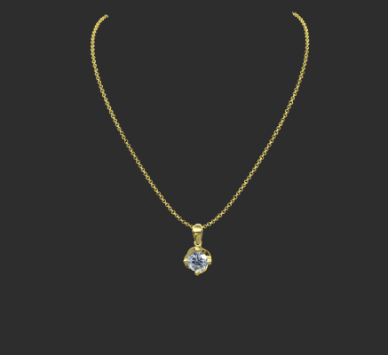 Pendant & Necklace 1890 | 3d print model