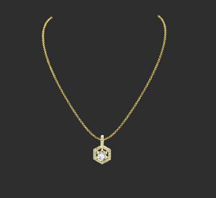 Pendant & Necklace 1894 | 3d print model