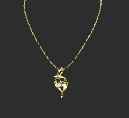 Pendant & Necklace 1897 | 3d print model