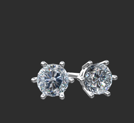 Earrings 1908 | 3d print model
