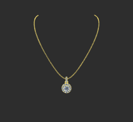 Pendant & Necklace 1914 | 3d print model