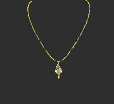 Pendant & Necklace 1918 | 3d print model