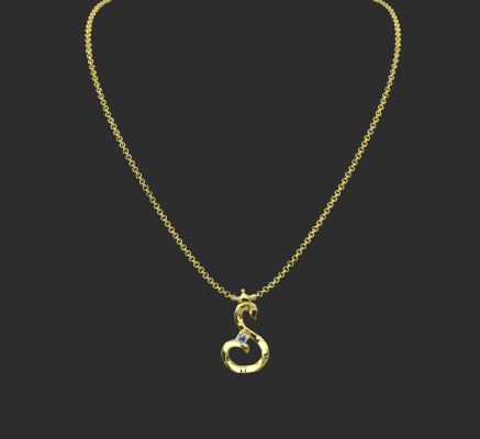 Pendant & Necklace 1921 | 3d print model