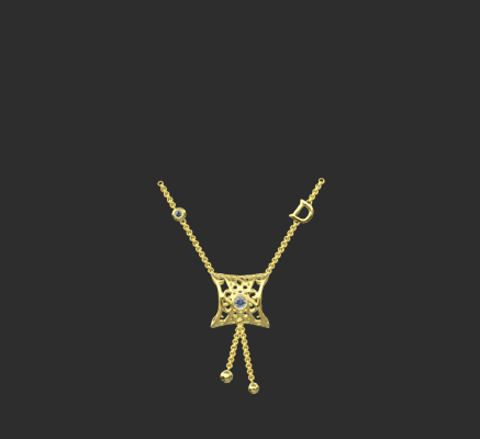 Pendant & Necklace 1925 | 3d print model