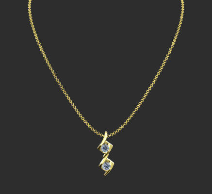Pendant & Necklace 1946 | 3d print model