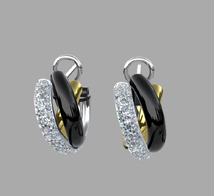 Fashion Earring 1949 | 3d print model