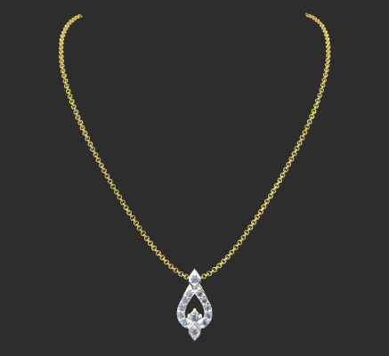 Pendant & Necklace 1950 | 3d print model