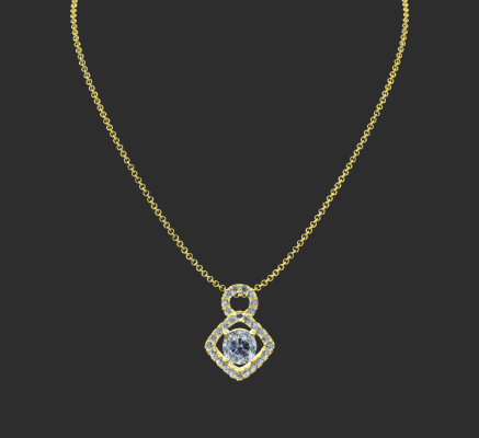 Pendant & Necklace 1954 | 3d print model