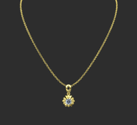 Pendant & Necklace 1970 | 3d print model