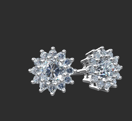 Earrings 1972 | 3d print model