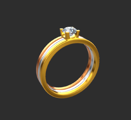 Men rings 1973 | 3d print model