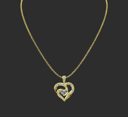 Pendant & Necklace 1986 | 3d print model