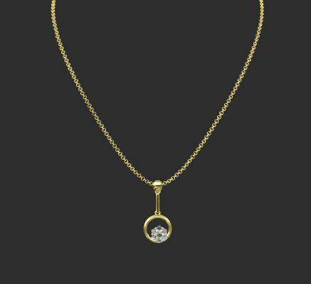 Pendant & Necklace 1990 | 3d print model