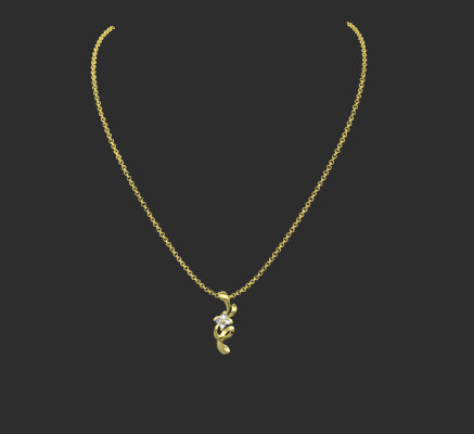 Pendant & Necklace 1996 | 3d print model