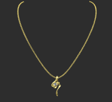 Pendant & Necklace 2023 | 3d print model