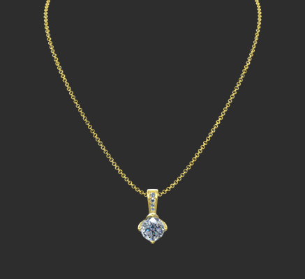 Pendant & Necklace 2034 | 3d print model