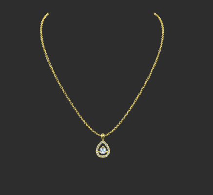 Pendant & Necklace 2039 | 3d print model