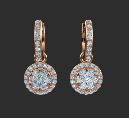 Earrings 2041 | 3d print model