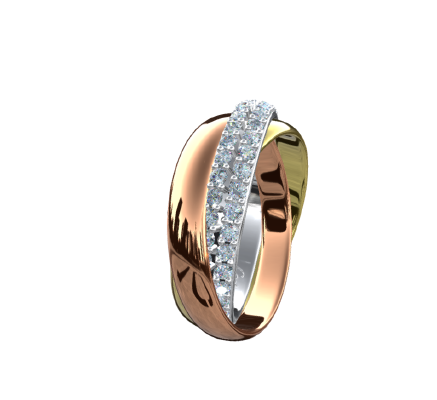 Fashion ring 2044 | 3d print model
