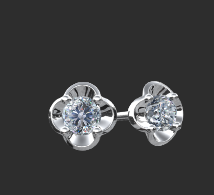 Earrings 2049 | 3d print model