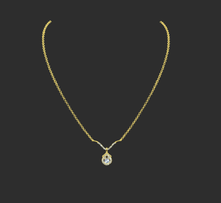 Pendant & Necklace 2057 | 3d print model