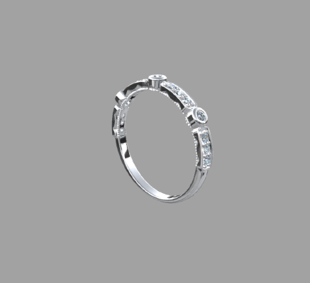 Women rings 2074 | 3d print model