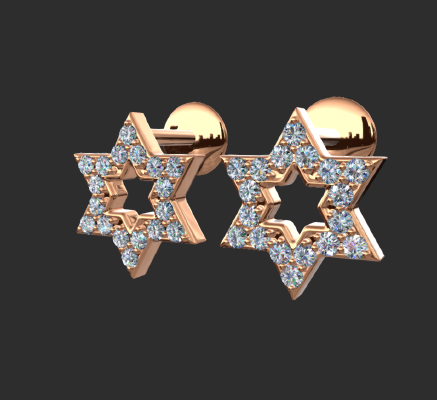 Earrings 2088 | 3d print model