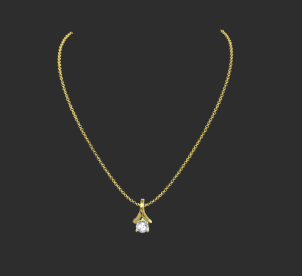 Pendant & Necklace 2130 | 3d print model