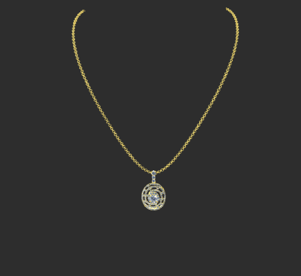 Pendant & Necklace 2134 | 3d print model
